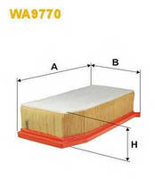 Повітряний фільтр на Рено Лоджі, Дачіа Лоджі 1.5dci/WIX WA9770