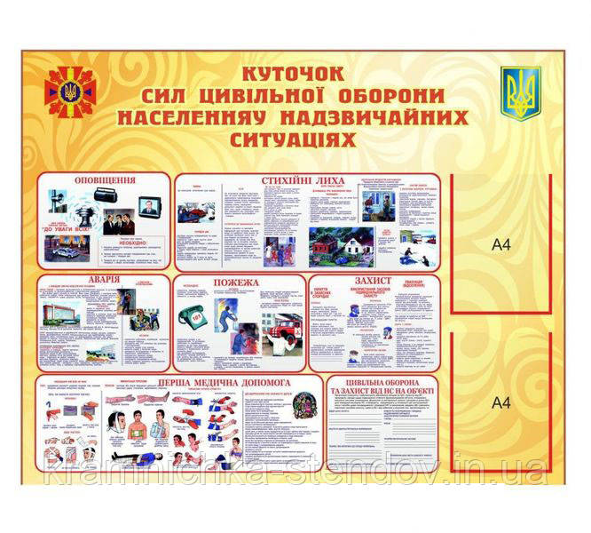 Стенд "Куточок цивільної оборони"