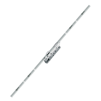 Замок FUHR 856 D=25мм, для ПВХ дверей рейковий багатозапірний із приводом цапф від ручки, арт. M6252DG0SJ