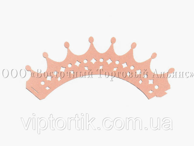 Паперова накладка ажурна для мафінів і капкейків — Рожева 20 шт., фото 1