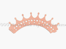 Паперова накладка ажурна для мафінів і капкейків — Рожева 20 шт.