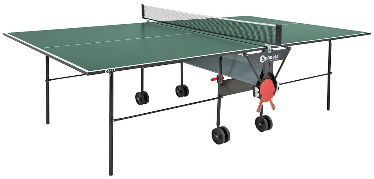 СТОЛ ДЛЯ НАСТОВОГО ТЕННІСУ: SPONETA HOBBYLINE PLAYBACK INDOOR S1-12I — ЗЕЛЕНИЙ, ТЕННІСНИЙ СТОЛ