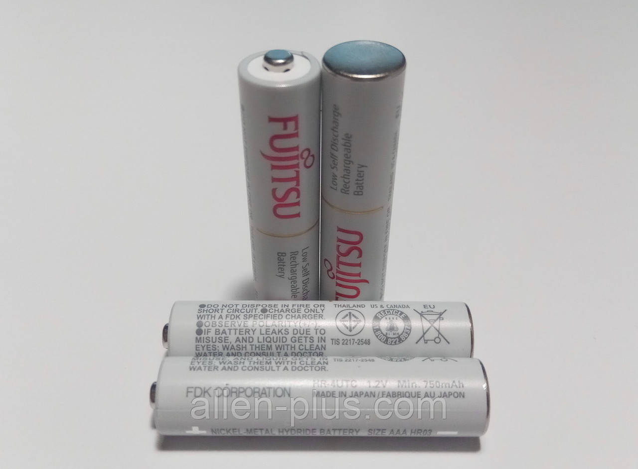 Акумулятор Fujitsu AAA 1,2V (min 750 mAh) HR-4UTC Ni-MH Японія