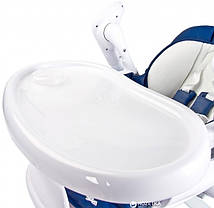 Дитячий стільчик для годування + гойдалка Caretero Indigo, фото 6