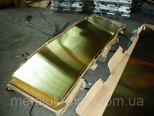 Лист латунний 2х600х1500 мм напівтвердий, фото 1