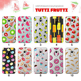 Ультратонкий прозорий чохол з малюнком для HTC One X10 (80 дизайнів)