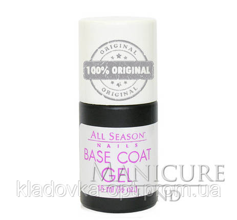 Базовий УФ-гель Base Coat Gel, 15 мл, фото 2