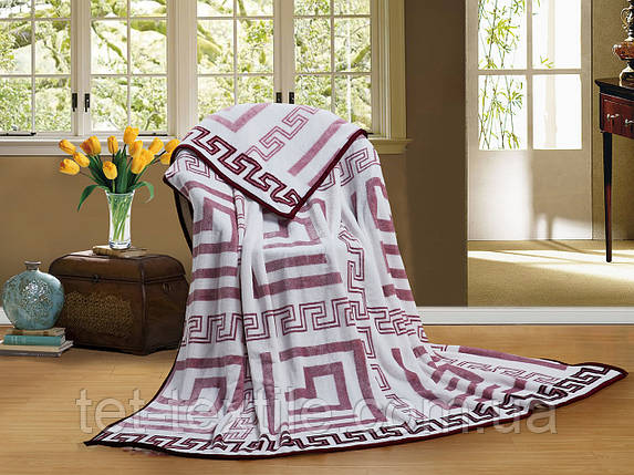 Плед з мікрофібри Велсофт Грецький стиль 200х220 см, фото 1