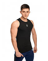 Футболка Безрукавка "Khazo" Чорна Бавовна