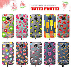 Ультратонкий прозорий чохол з малюнком для Motorola Moto E4 XT1762 (80 дизайнів)