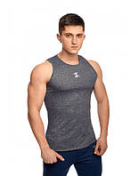 Футболка Безрукавка "Khazo" Сірий меланж Бавовна/Поліестер