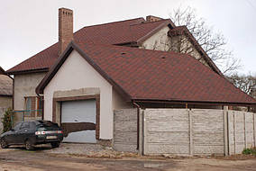 Бітумова черепиця Мозаїка Вогняна лава (червоний + коричневий), фото 5