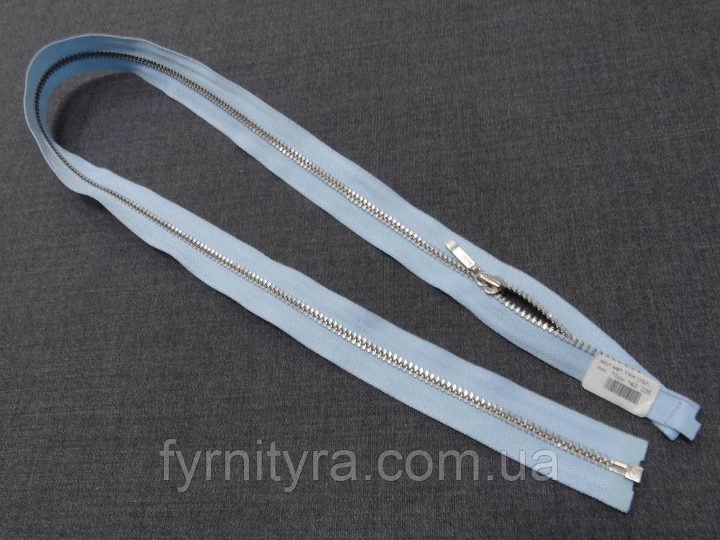 Метал YKK нікель No3 1біг. 70cm 026-блакитна, фото 1