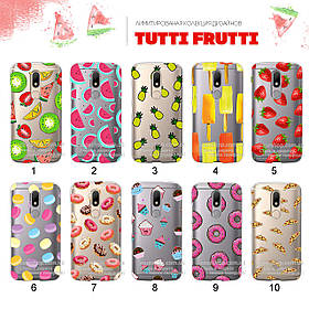 Ультратонкий прозорий чохол з малюнком для Motorola Moto M XT1662 (80 дизайнів)