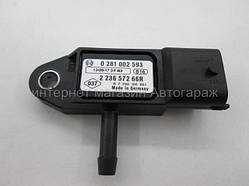 Датчик тиску наддуву повітря на Рено Трафік 01-> 1.9 dCi — Bosch (Німеччина) - 0281002593