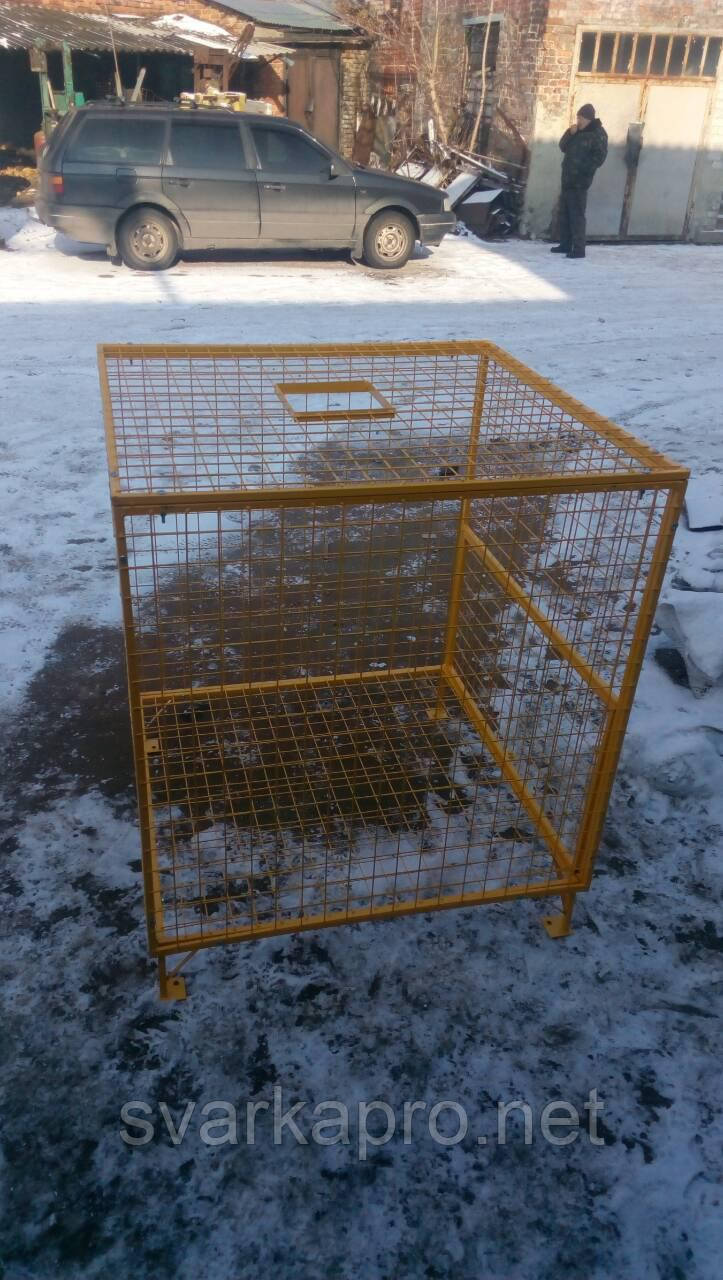 Контейнер для збирання ПЕТ 1 куб.м РОЗБІРНОЇ, фото 1