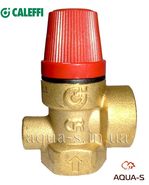 Клапан запобіжний Caleffi DN 3/4" (2,5 бара) для систем опалення (Італія) 311525, фото 1