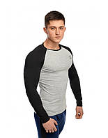 Лонгслив "Khazo" Сірий меланж/ Чорний