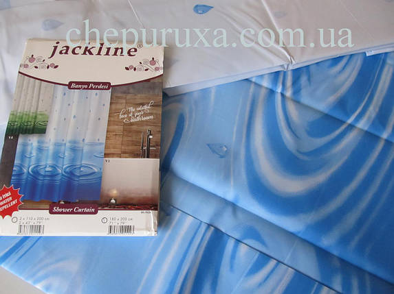 Штора для ванної Drop Blue 180x200 см Tropik, фото 3