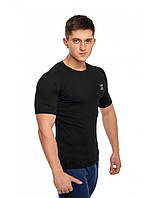 Футболка Реглан "Khazo" Чорна Бавовна