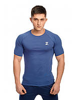 Футболка Реглан " Khazo " Индиго Хлопок