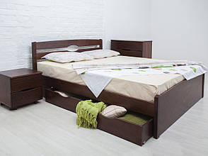 Ліжко дерев'яне Ліка Люкс із шухлядами ТМ ОЛІМП, фото 2