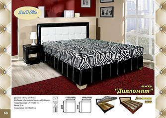 Ліжко двоспальне Дипломат 1,6