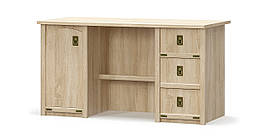 Стіл в дитячу кімнату з ДСП/МДФ 2-х тумбовий 1Д3Ш Валенсія дуб самоа Меблі Сервіс