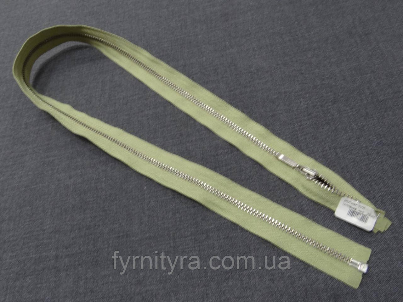 Метал YKK 70cm 883 оливковий 1 біг No3 нікель, фото 1
