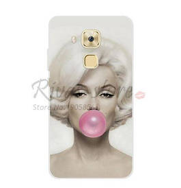 Панель силіконова накладка для Huawei Nova plus з малюнком монро