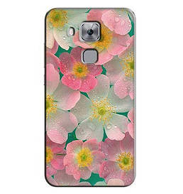 Панель силіконова накладка для Huawei Nova plus з малюнком квіти з росою