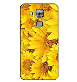 Панель силіконова накладка для Huawei Nova plus з малюнком соняшник
