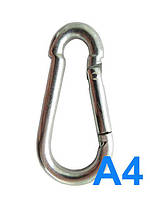 Карабін пожежний неіржавкий 10 мм, А4