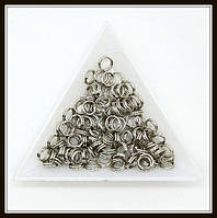 З'єднувальні кільця подвійні d 6 мм h 0,7 мм сталь (10 г)