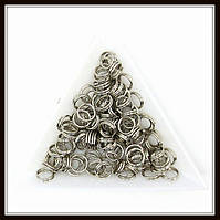 З'єднувальні кільця подвійні d 7 мм h 0,7 мм сталь (10 г)