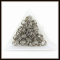 З'єднувальні кільця подвійні d 8 мм h 0,7 мм сталь (10 г)