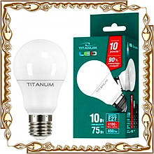 Лампочка світлодіодна TITANUM A60 10W E27 4100K 220V, біле світло (TL-A60-10274)