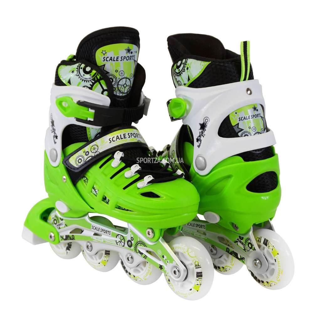 Ролики Розсувні SCALE SPORTS Салатові 29-33, фото 1