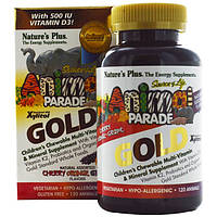 Дитячі вітаміни Animal Parade Gold 120 жув. таб.  Nature's Plus USA