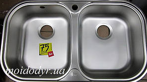 Мийка кухонна врізна з нержавіючої сталиТЕКА STYLO 2B микродекор (дефект)