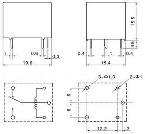 Реле SRD-09VDC-SL-C 10A, фото 2