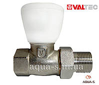 Клапан радіаторний Valtec 3/4"x3/4" ручний прямий (Італія) VT.008.N.05