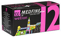 Універсальні голки Wellion MEDFINE plus для інсулінових шприц-ручок 12 мм (29G x 0,33 мм)