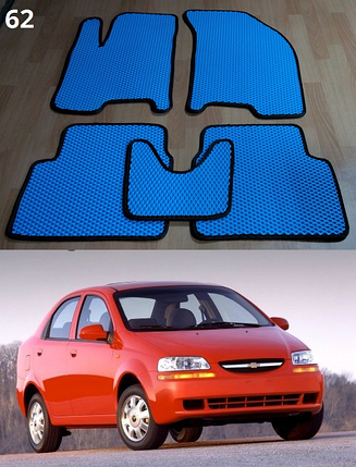 Коврики ЕВА в салон Chevrolet Aveo T200 '02-08 SDN/HB, фото 2
