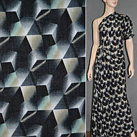 Батист Діллон сірий з чорно-бежевими ромбами ш.140