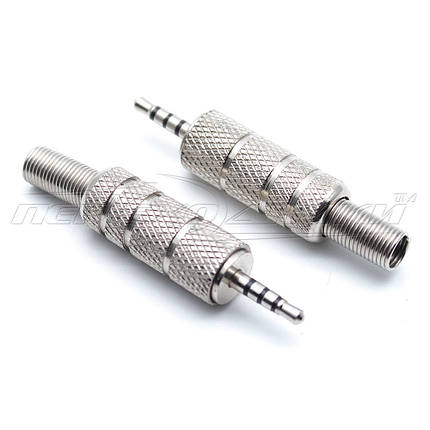 Роз'єм штекер 2.5 мм 4 pin з пружиною (метал), фото 1