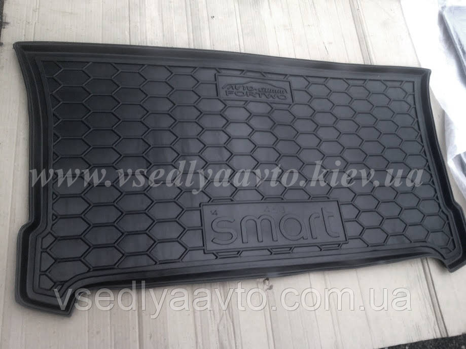 Килимок в багажник Smart Fortwo 453 з 2014 р. (Avto-Gumm) пластік+гума