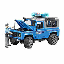 Іграшка Джип поліцейський Land Rover Defender, Bruder, фото 3