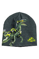 Детская шапка для мальчика Динозавр 1,5 -4 года