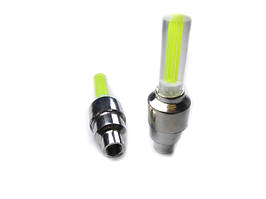 Підсвітка коліс велосипеда стовпчик жовтого кольору, 2 штуки